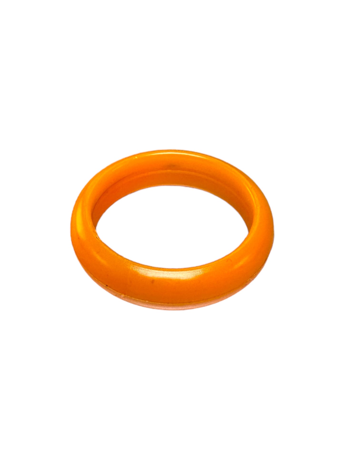 Orange Hoop Ring