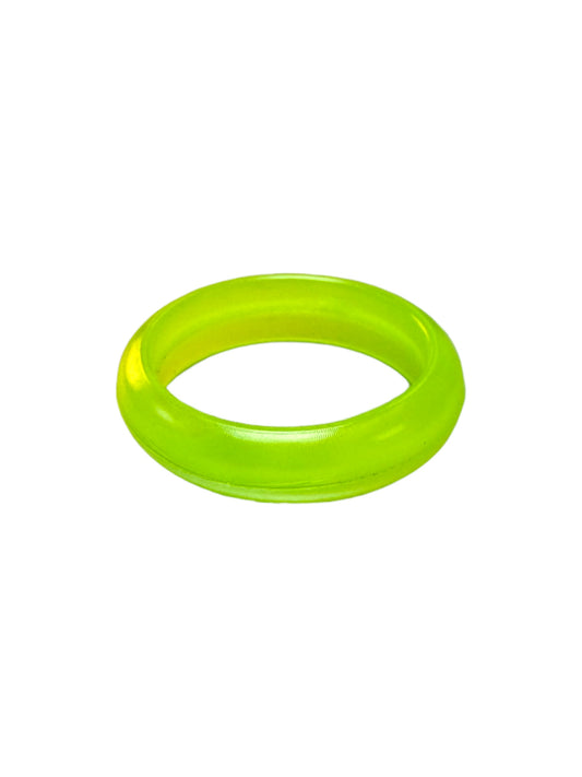 Lime Green Hoop Ring